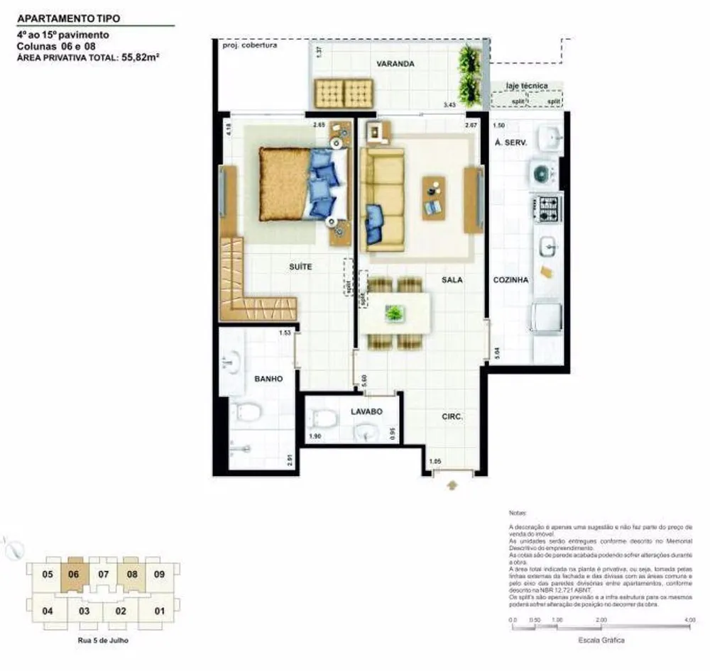 Apartamento, 1 quarto, 55 m² - Foto 10