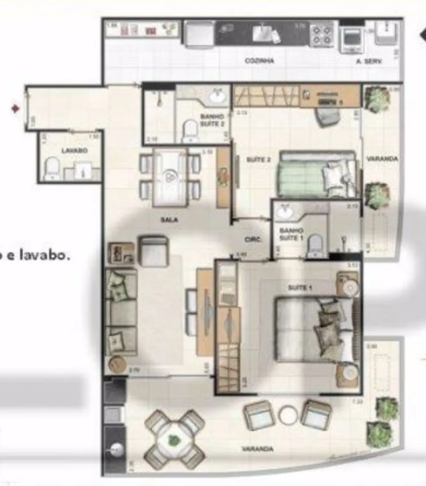 Apartamento, 2 quartos, 90 m² - Foto 16