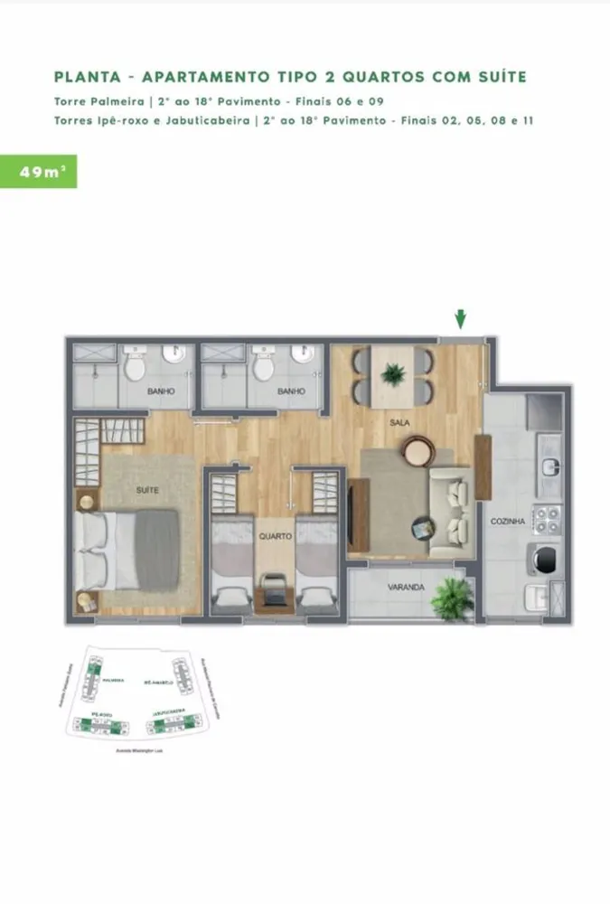 Apartamento, 2 quartos, 45 m² - Foto 24
