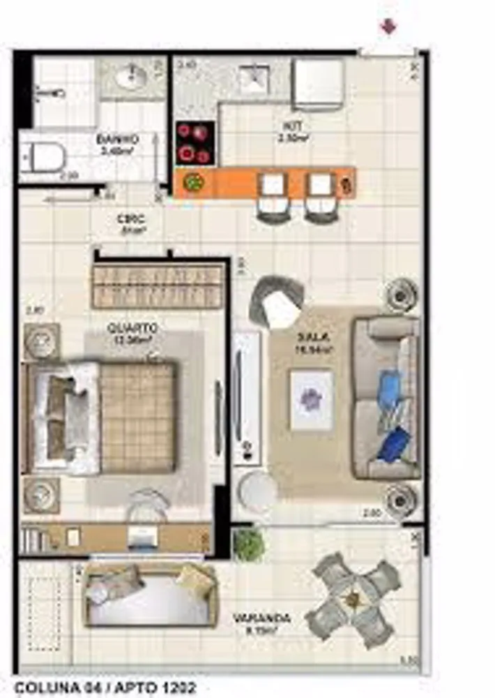 Apartamento, 1 quarto, 55 m² - Foto 17