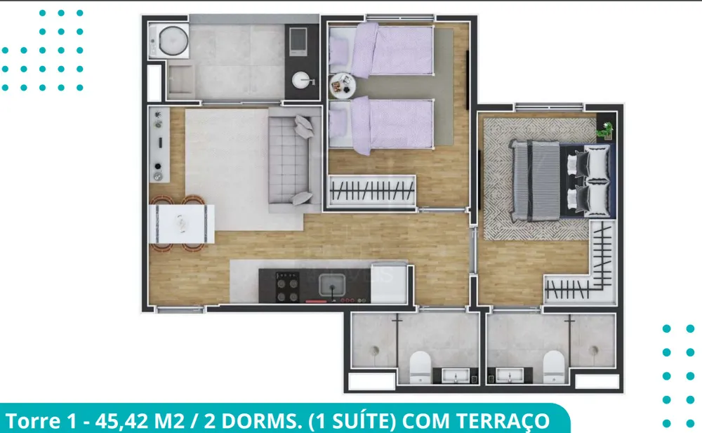 Apartamento, 2 quartos, 41 m² - Foto 19