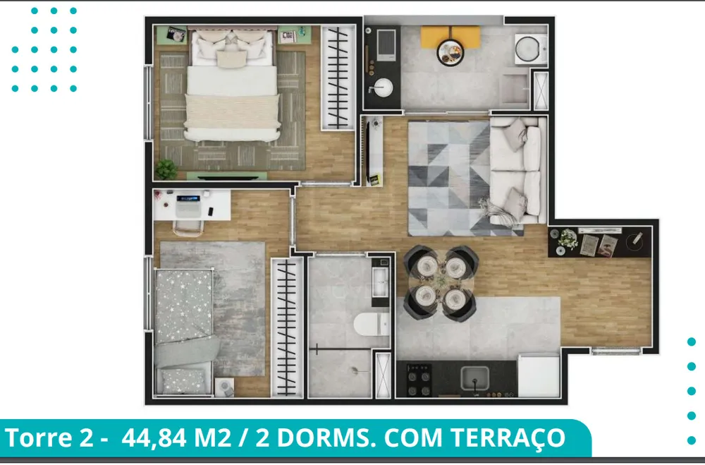 Apartamento, 2 quartos, 41 m² - Foto 18