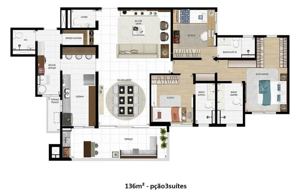 Apartamento, 3 quartos, 224 m² - Foto 4