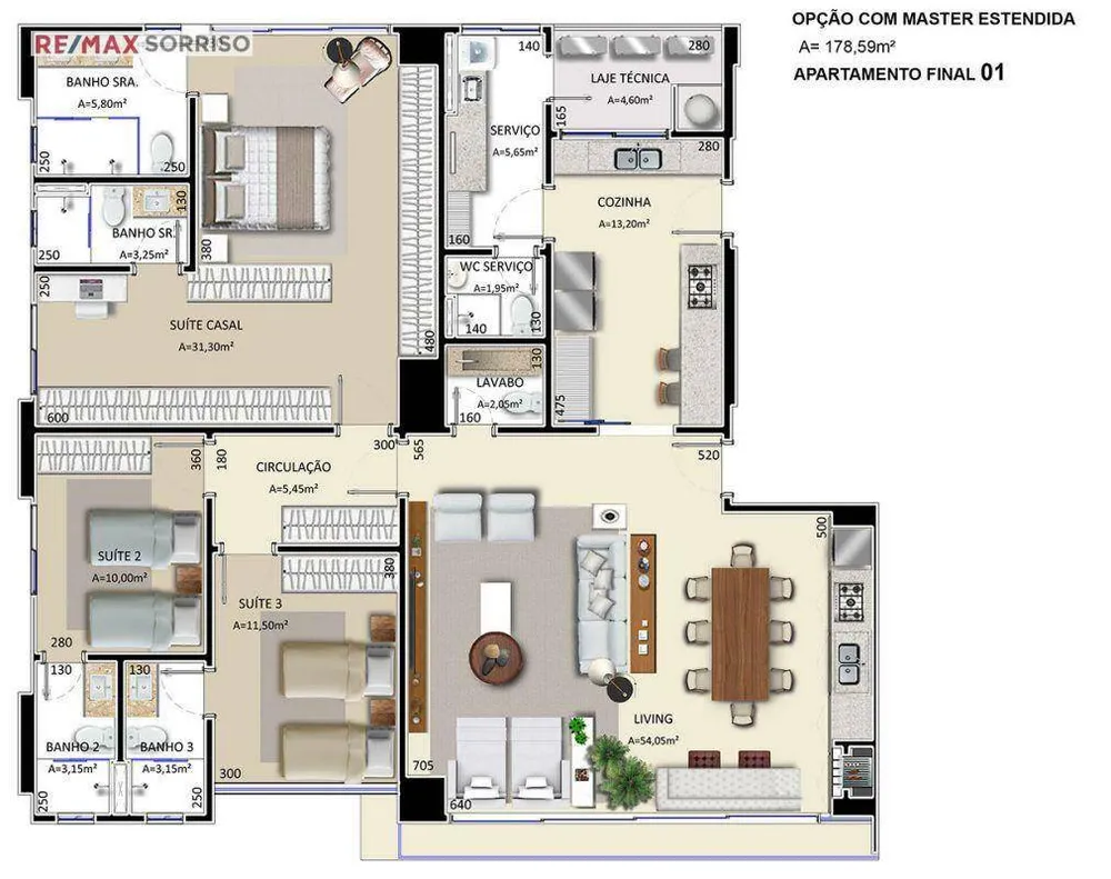 Apartamento, 3 quartos, 180 m² - Foto 3