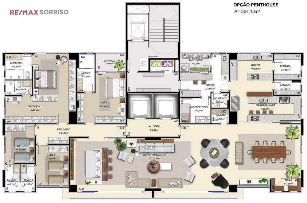 Apartamento, 3 quartos, 180 m² - Foto 4