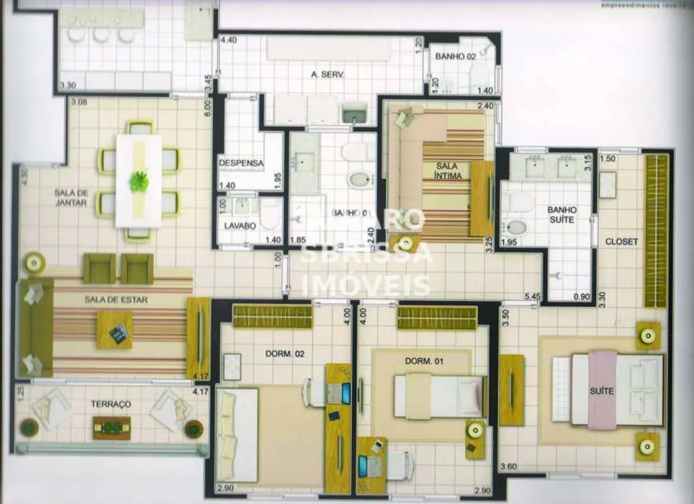 Apartamento, 3 quartos, 134 m² - Foto 12