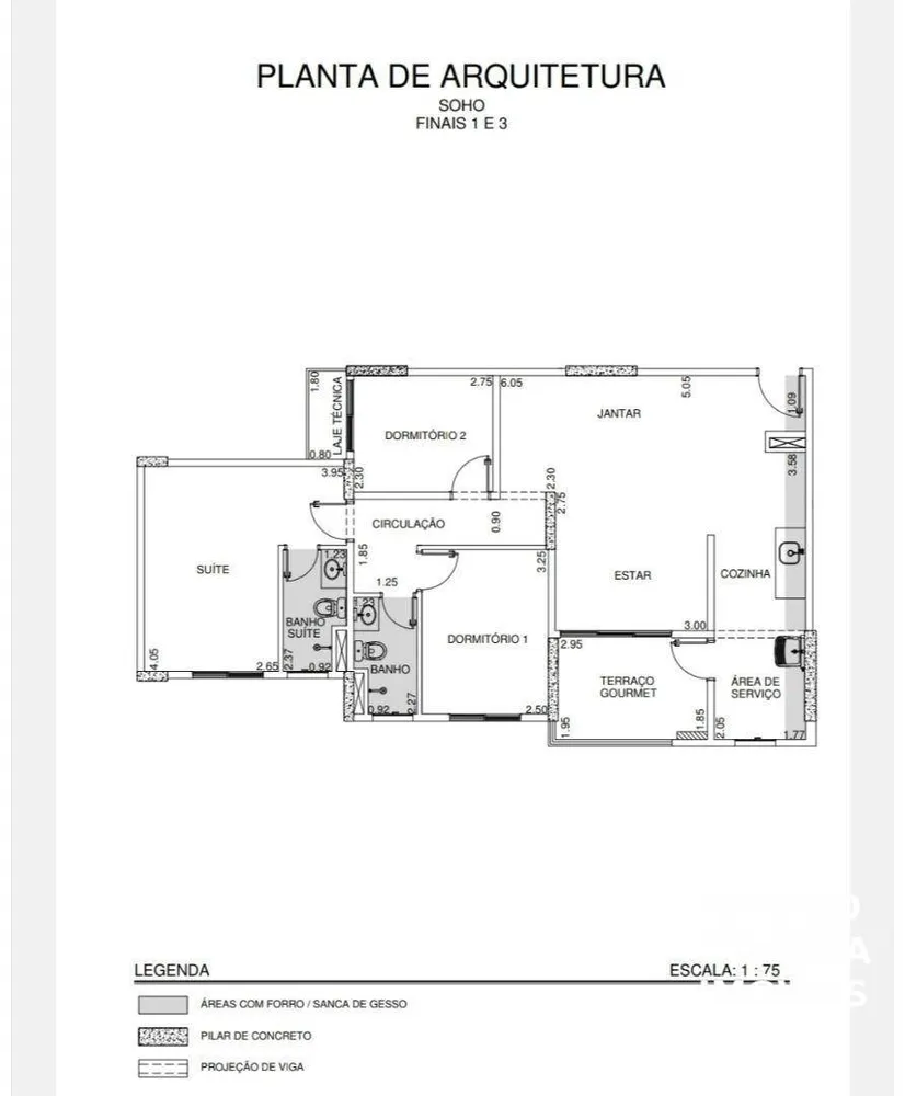 Apartamento, 3 quartos, 84 m² - Foto 2