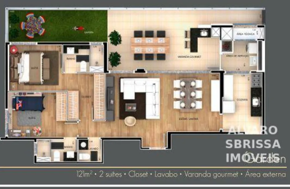 Apartamento, 3 quartos, 95 m² - Foto 3