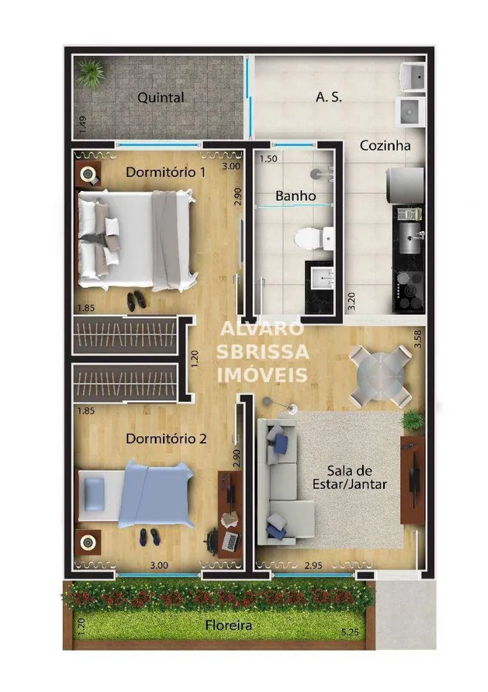 Apartamento, 2 quartos, 58 m² - Foto 12
