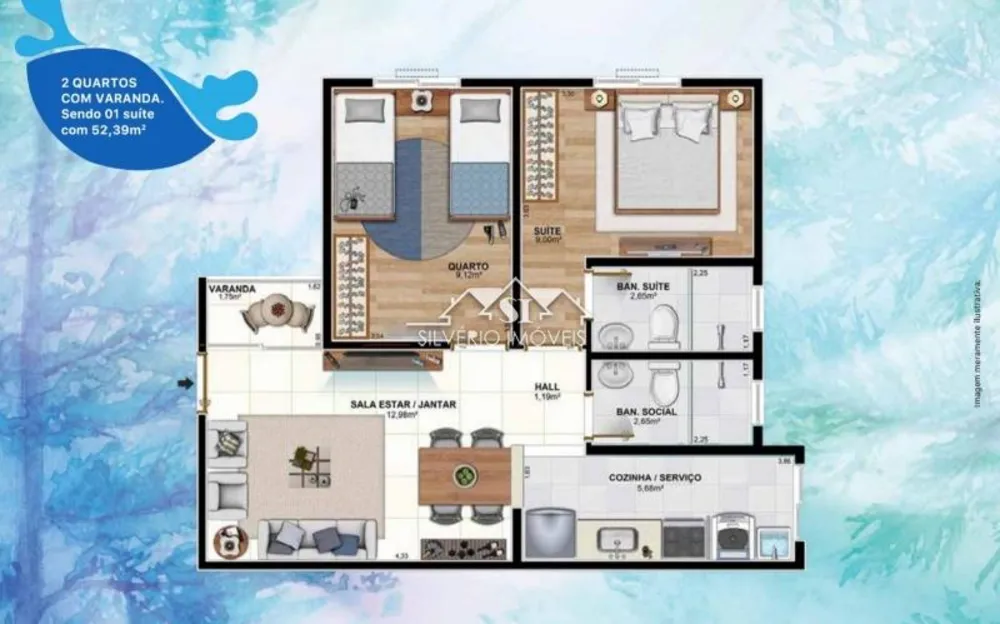 Apartamento, 2 quartos, 55 m² - Foto 16