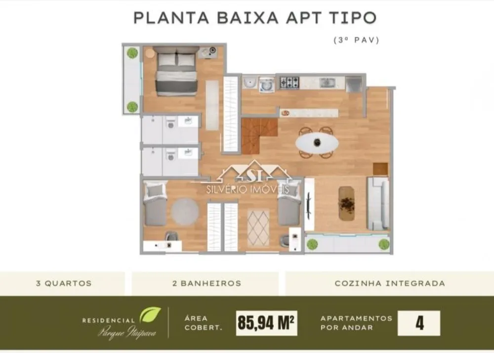 Apartamento, 3 quartos, 85 m² - Foto 5