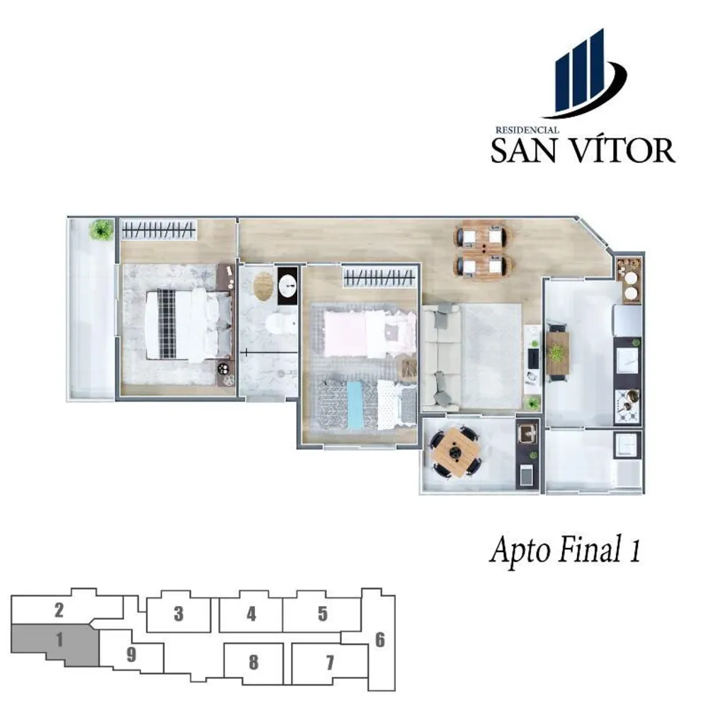 Apartamento, 2 quartos, 59 m² - Foto 4
