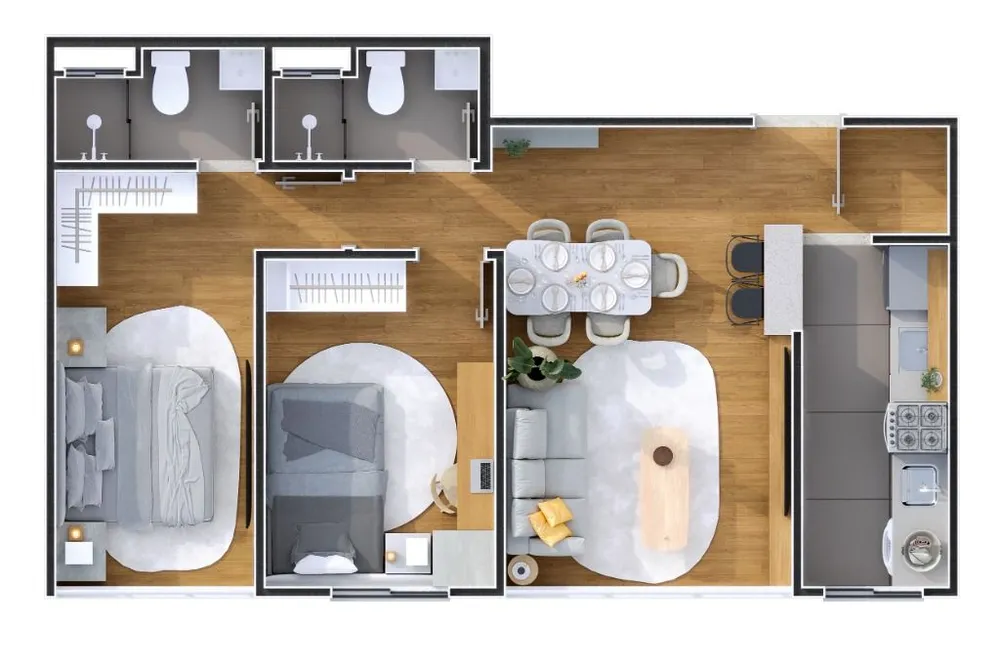 Apartamento, 2 quartos, 50 m² - Foto 6