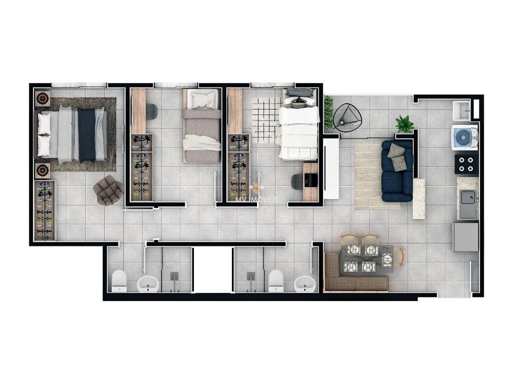Apartamento, 2 quartos, 51 m² - Foto 10