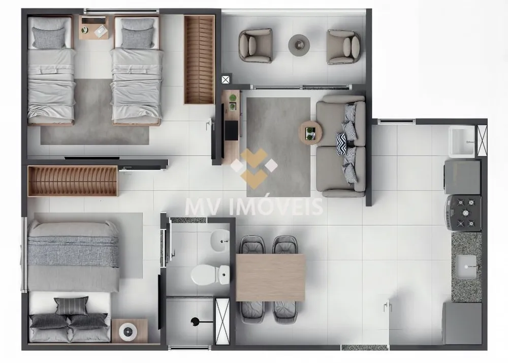 Apartamento, 2 quartos, 43 m² - Foto 11