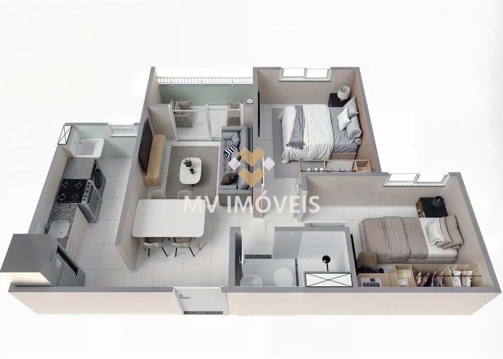 Apartamento, 2 quartos, 43 m² - Foto 12