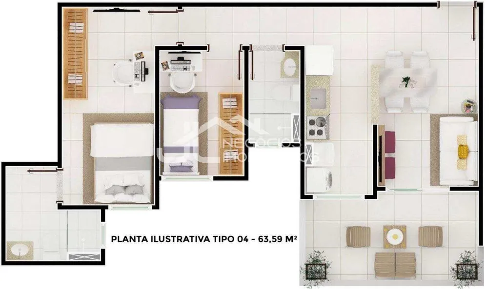 Apartamento, 3 quartos, 62 m² - Foto 14