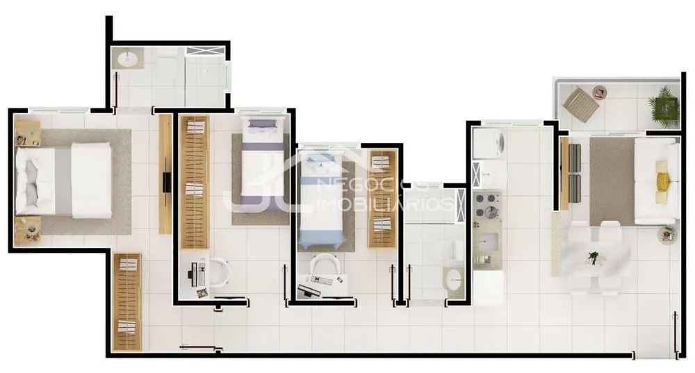 Apartamento, 3 quartos, 62 m² - Foto 13