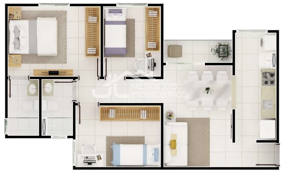 Apartamento, 3 quartos, 63 m² - Foto 15