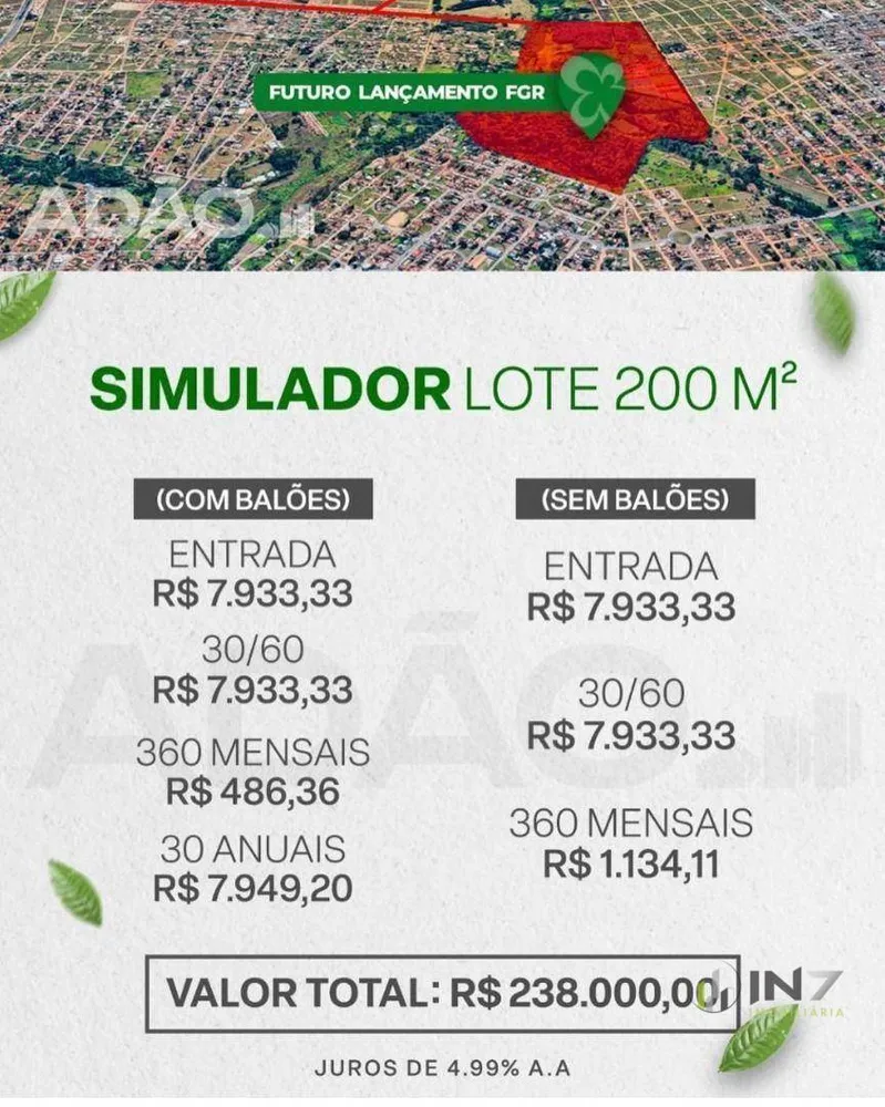 Loteamento e Condomínio, 200 m² - Foto 1