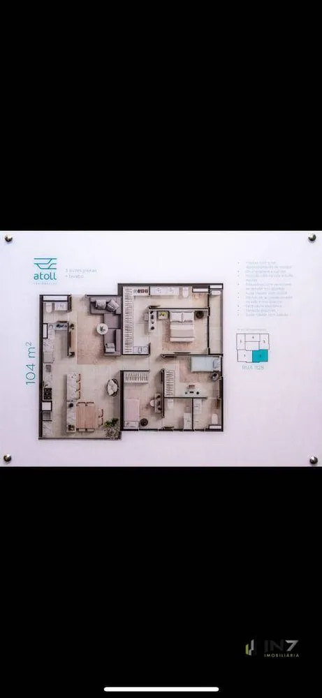 Apartamento, 3 quartos, 104 m² - Foto 1