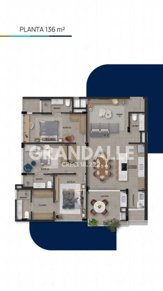 Apartamento, 3 quartos, 136 m² - Foto 10