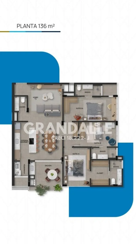 Apartamento, 3 quartos, 136 m² - Foto 11