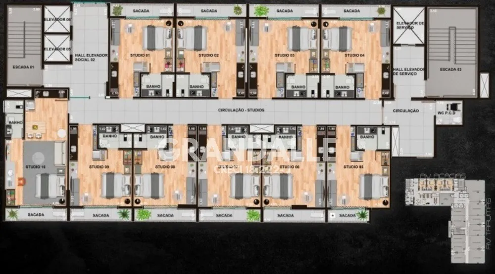 Sala-Conjunto, 40 m² - Foto 6