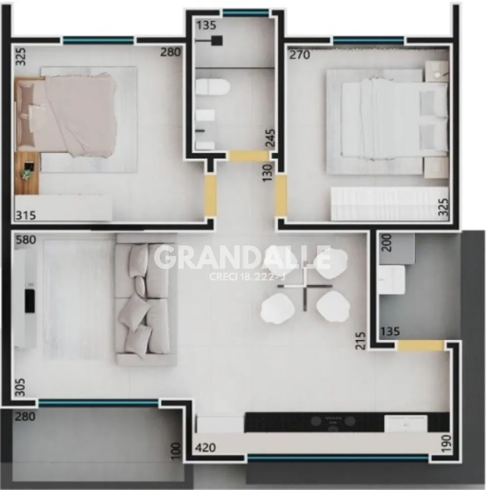 Casa, 2 quartos - Foto 2