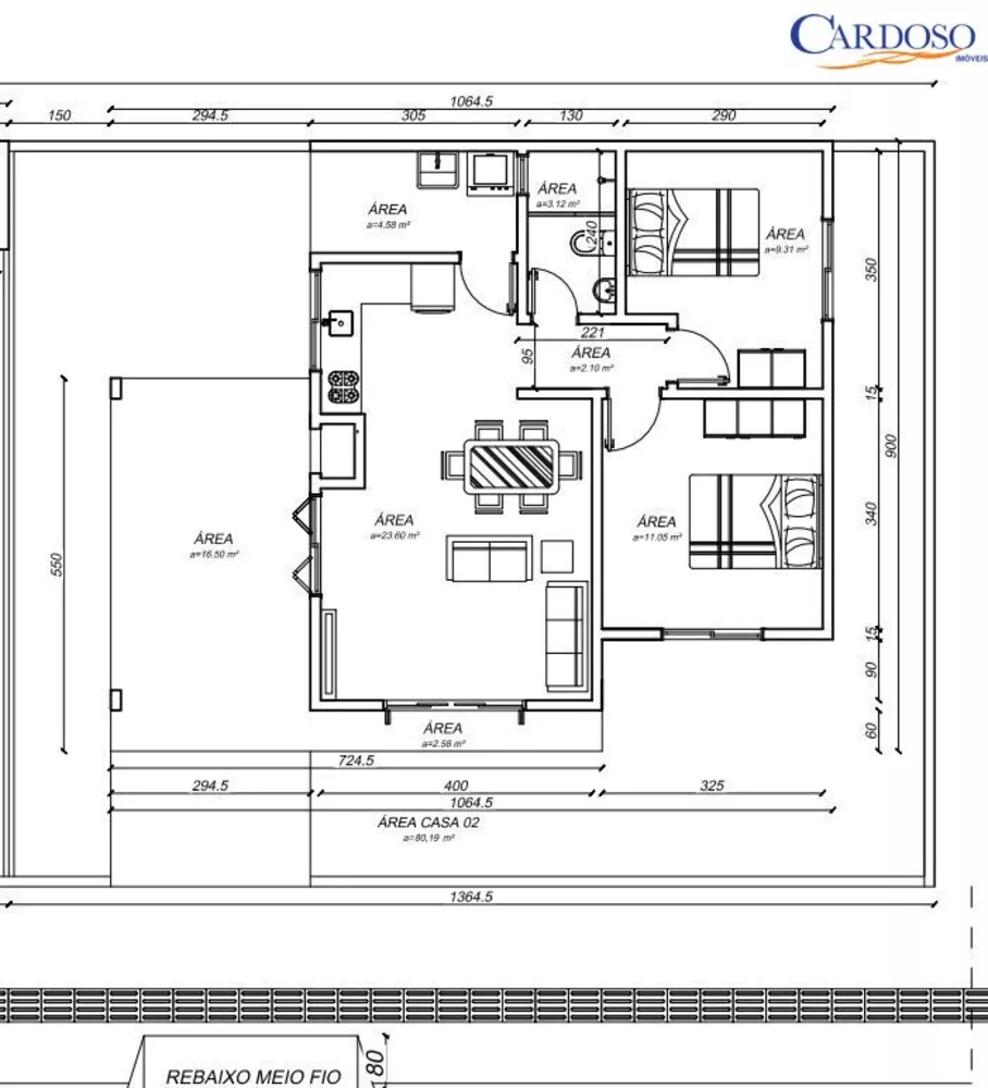 Casa à venda com 2 quartos, 80m² - Foto 3