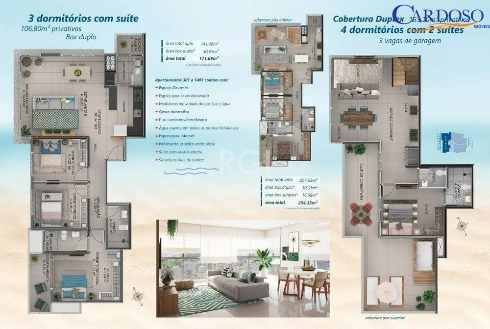 Apartamento à venda com 3 quartos, 106m² - Foto 4