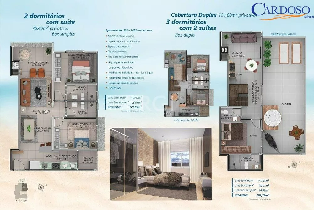 Apartamento à venda com 3 quartos, 106m² - Foto 3