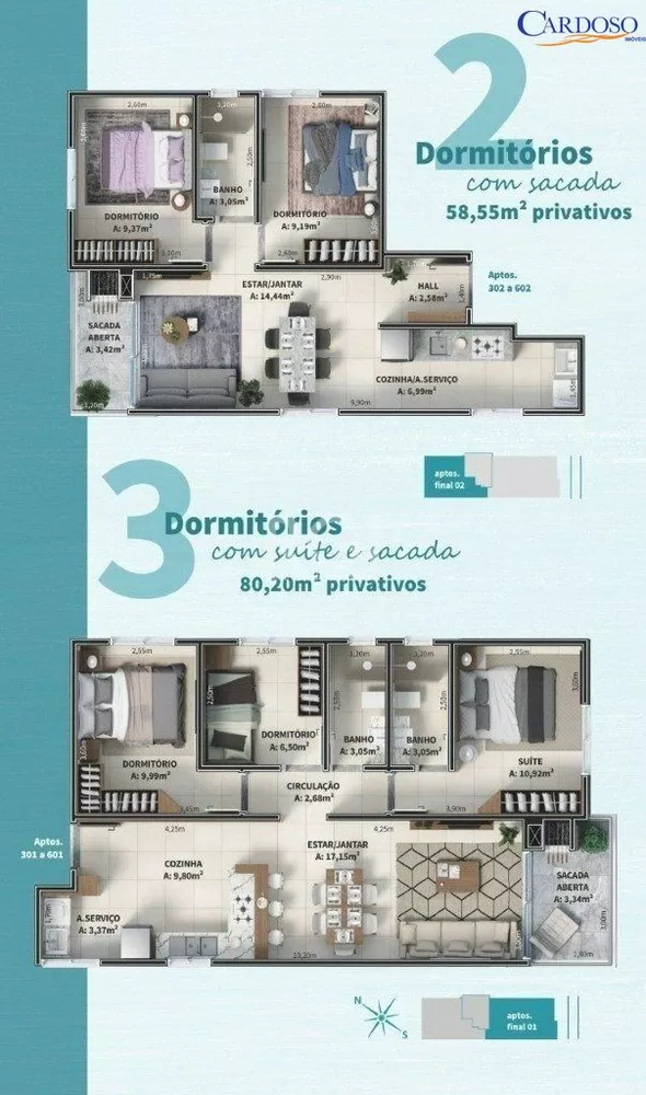 Apartamento à venda com 3 quartos, 106m² - Foto 7