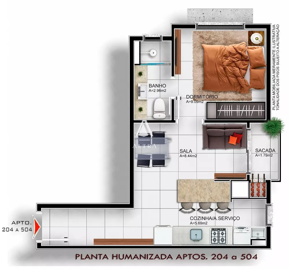 Apartamento à venda com 1 quarto, 40m² - Foto 2