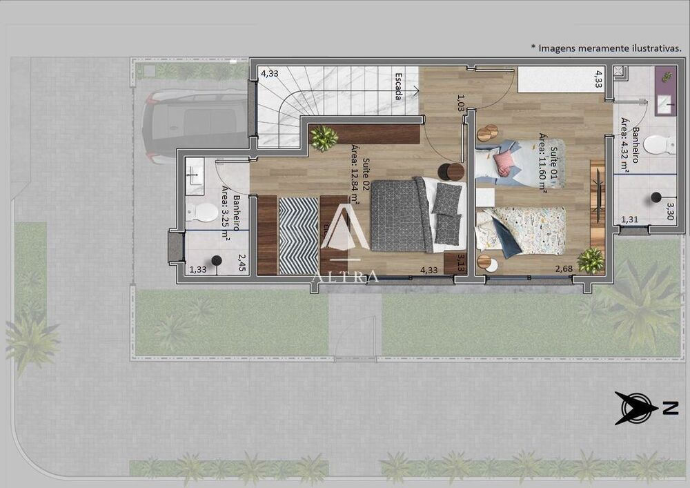 Casa, 2 quartos, 84 m² - Foto 3