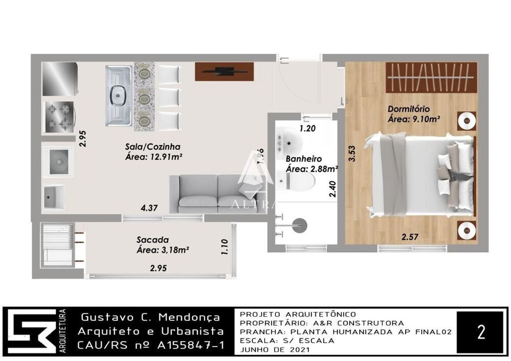 Apartamento, 1 quarto, 40 m² - Foto 9