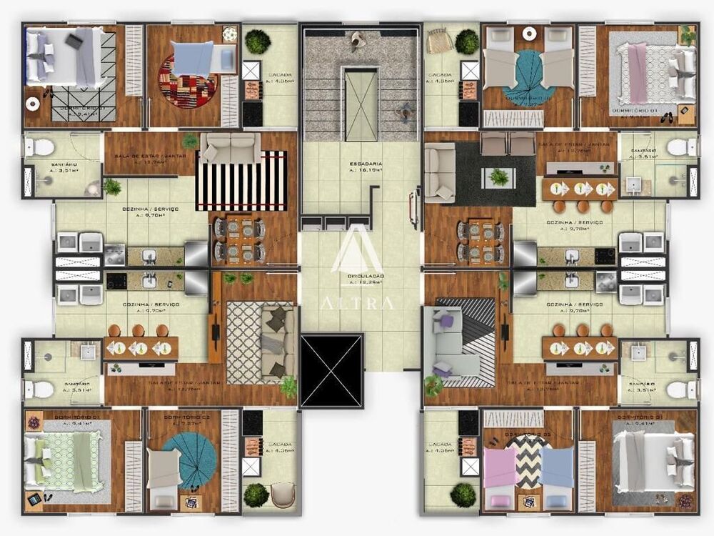 Apartamento, 2 quartos, 52 m² - Foto 1