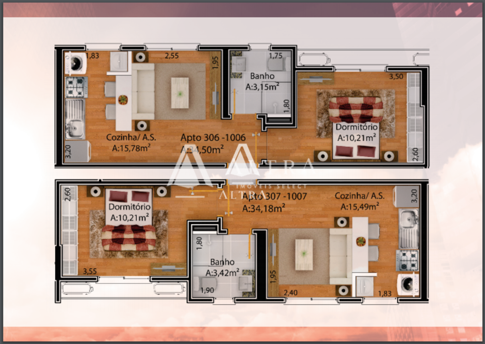 Apartamento, 1 quarto, 34 m² - Foto 8