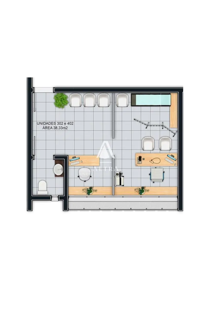 Sala-Conjunto, 38 m² - Foto 2