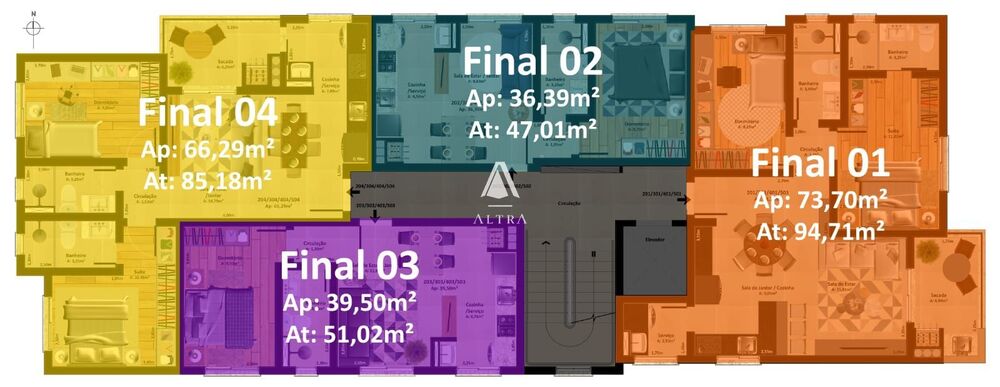 Apartamento à venda com 2 quartos, 73m² - Foto 4