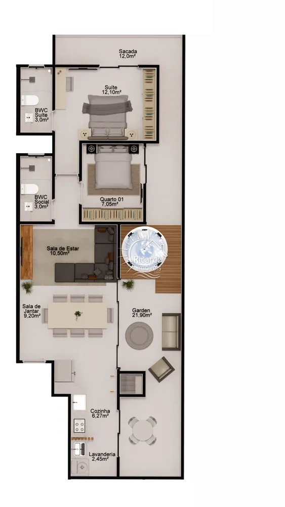 Apartamento, 2 quartos, 100 m² - Foto 5