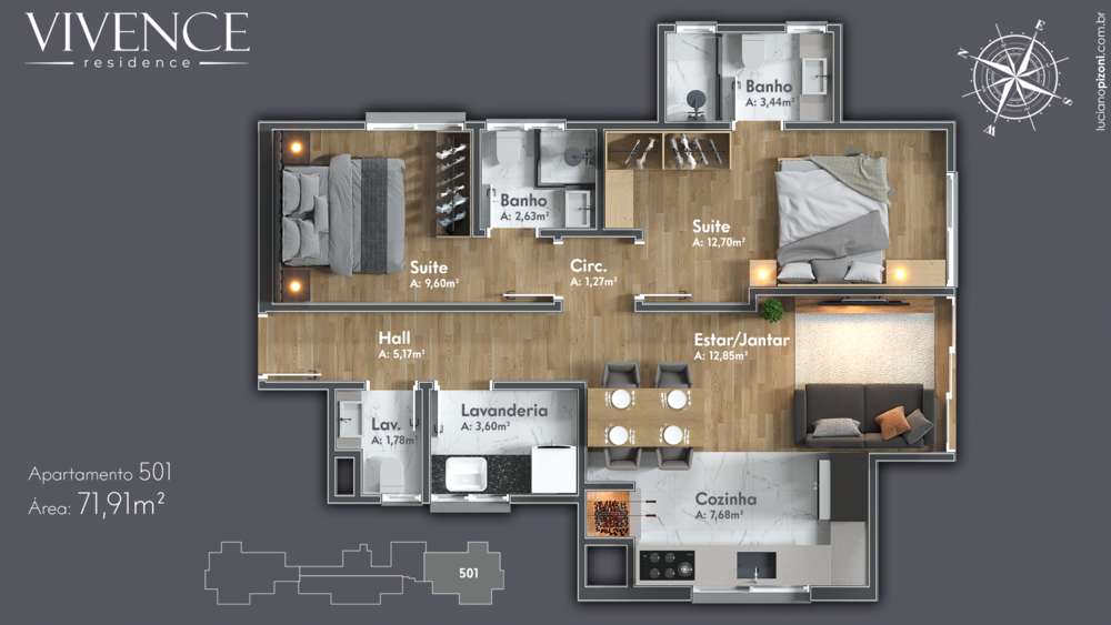 Apartamento, 2 quartos, 75 m² - Foto 18