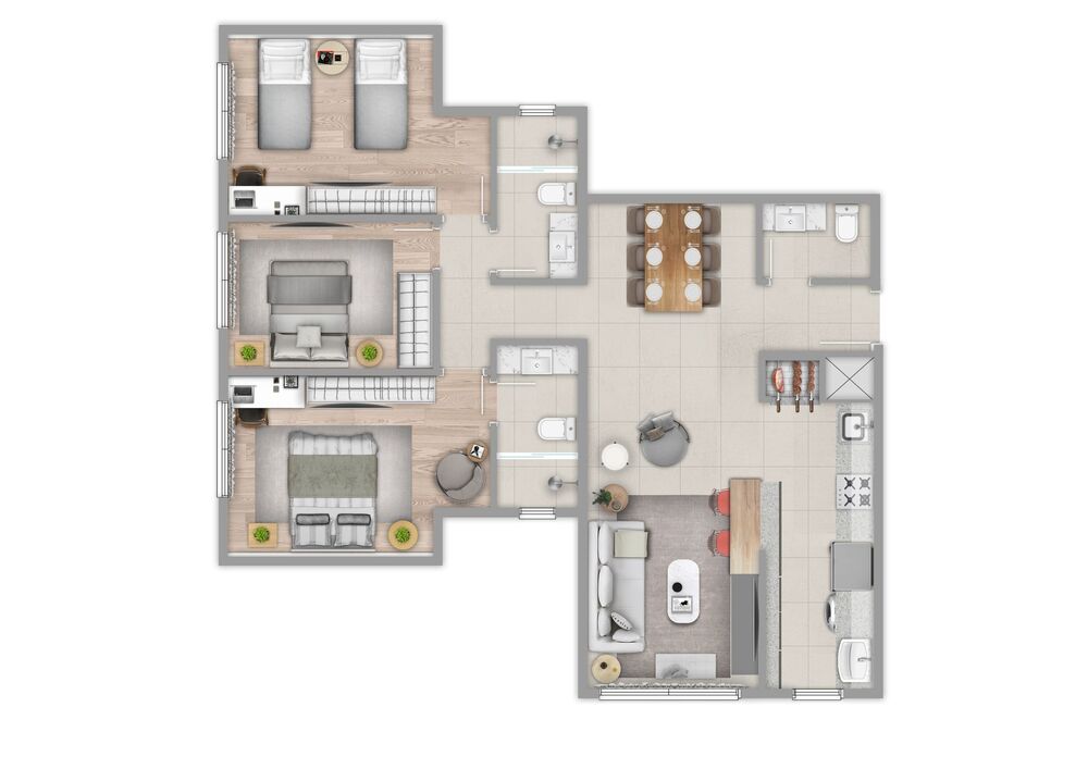 Apartamento à venda com 2 quartos, 69m² - Foto 7