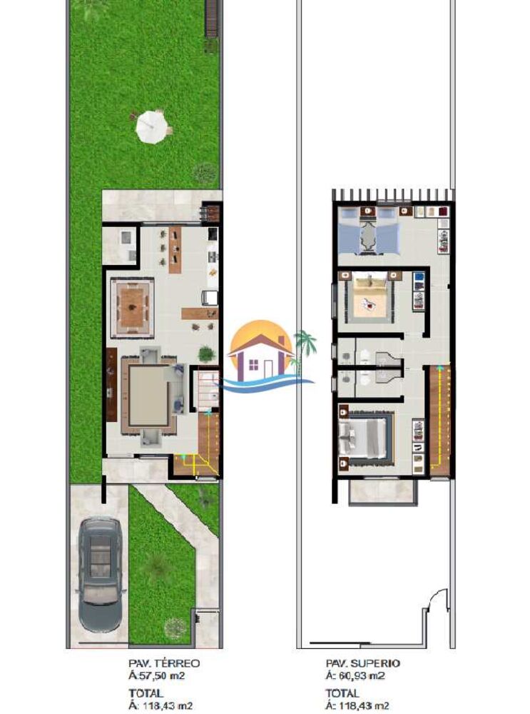 Sobrado, 3 quartos, 118 m² - Foto 2
