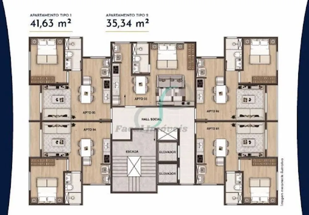 Apartamento, 1 quarto, 35 m² - Foto 15