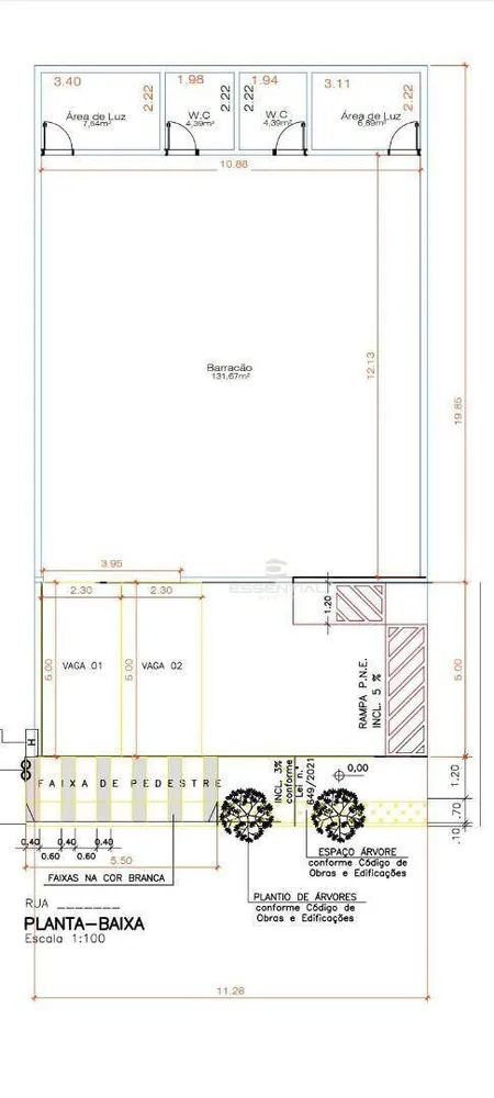 Loja-Salão, 132 m² - Foto 1