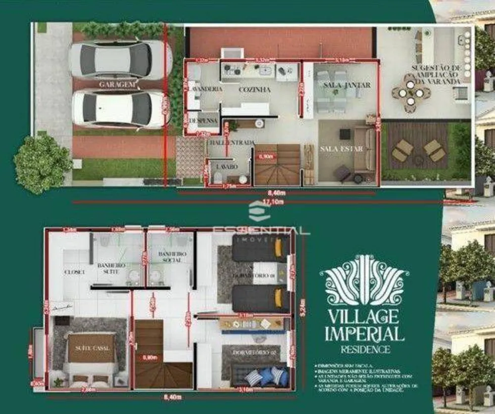 Casa de Condomínio, 3 quartos - Foto 3