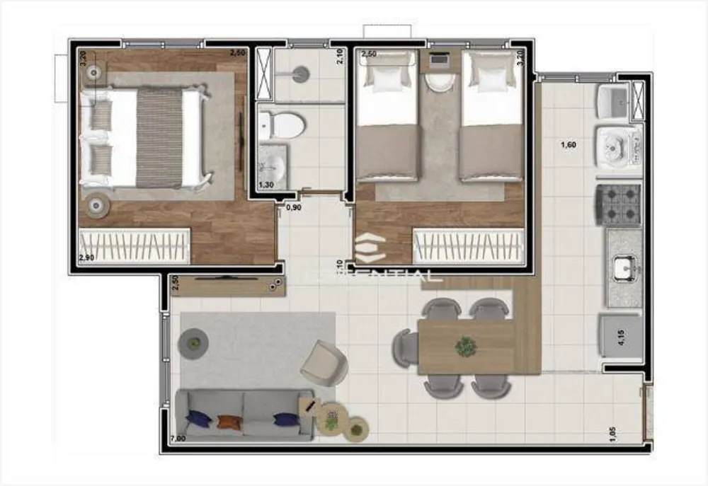 Apartamento, 2 quartos, 46 m² - Foto 11