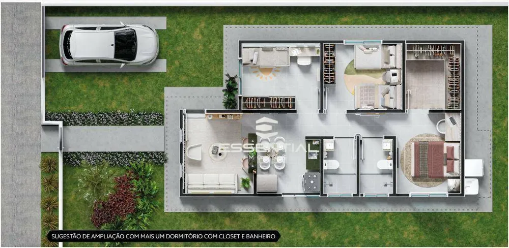 Casa, 2 quartos, 46 m² - Foto 11
