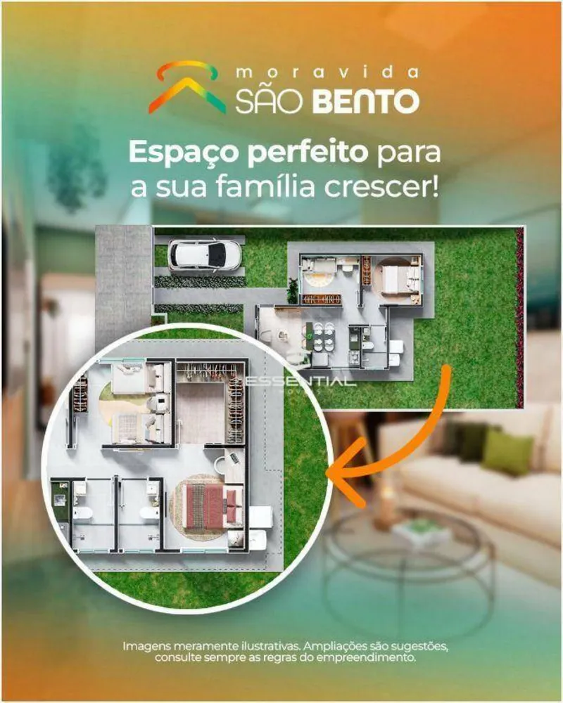 Casa, 2 quartos, 46 m² - Foto 8